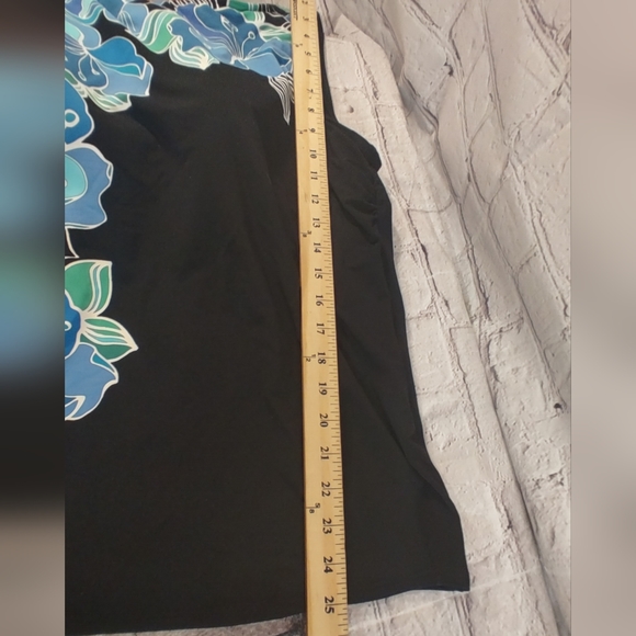 Lands' End High Neck Swim Tankini Floral Tropical Swim Top 18 - Picture 5 of 5